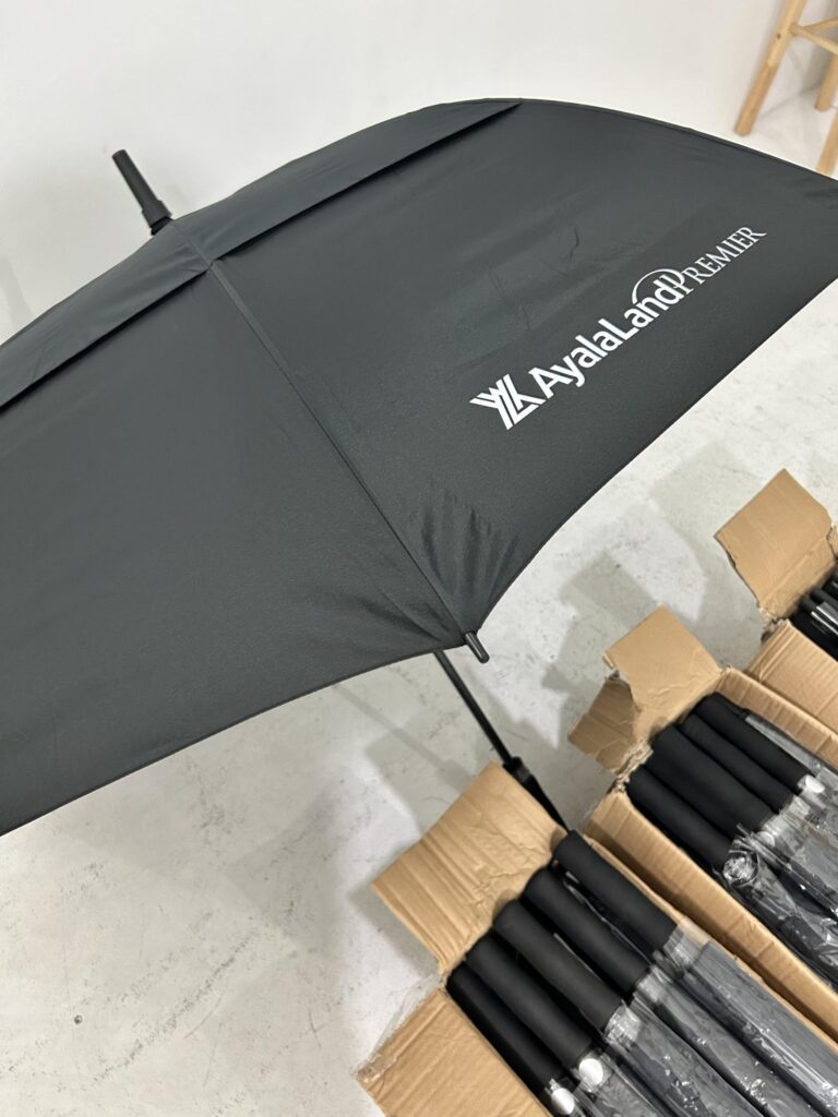 Ayala Land Premier Black Double Canopy Golf Umbrella