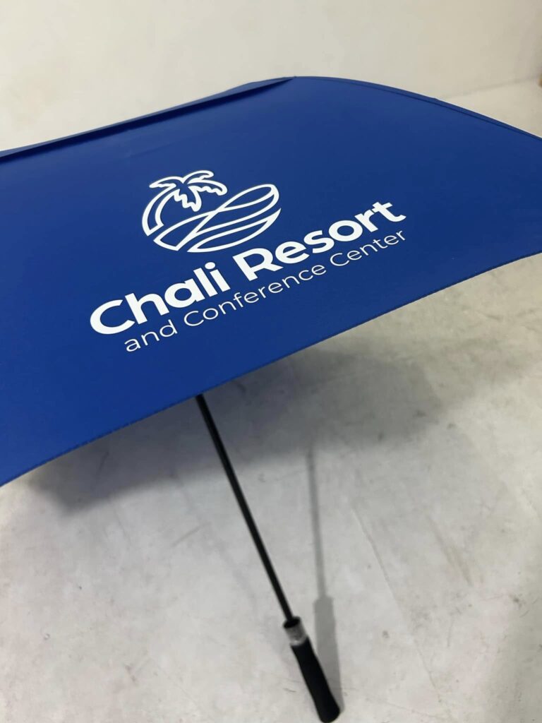 Chali Beach Resort Royal Blue Twin Canopy Golf Umbrella