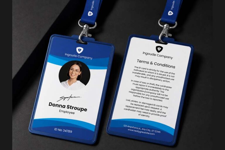 affordable company pvc id printing
