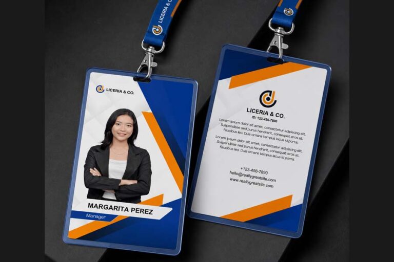 company pvc id printing